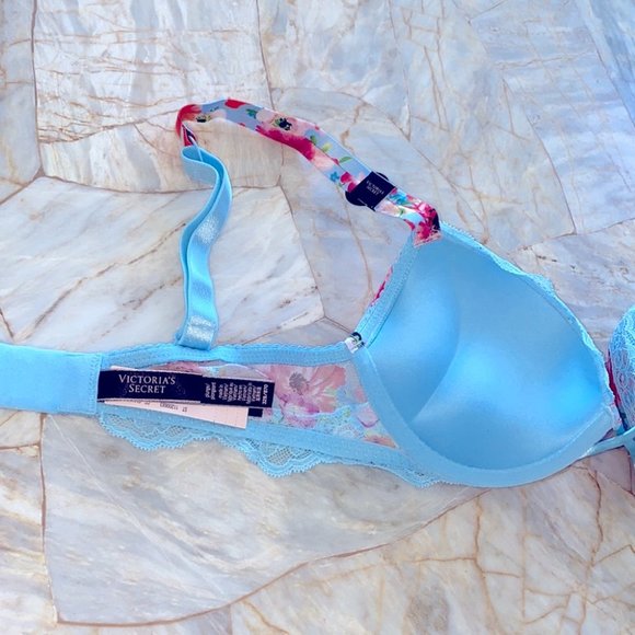 32A  VERY SEXY Bombshell Add-2-Cups Push-Up Bra Happy Poppy - Picture 8 of 12